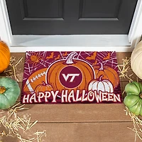Virginia Tech Hokies 28" x 16" Happy Halloween Turf Door Mat
