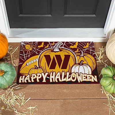Washington Commanders 28" x 16" Happy Halloween Turf Door Mat