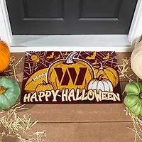 Washington Commanders 28" x 16" Happy Halloween Turf Door Mat