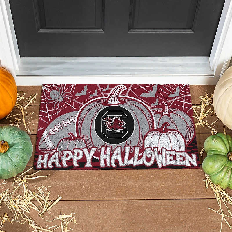 South Carolina Gamecocks 28" x 16" Happy Halloween Turf Door Mat