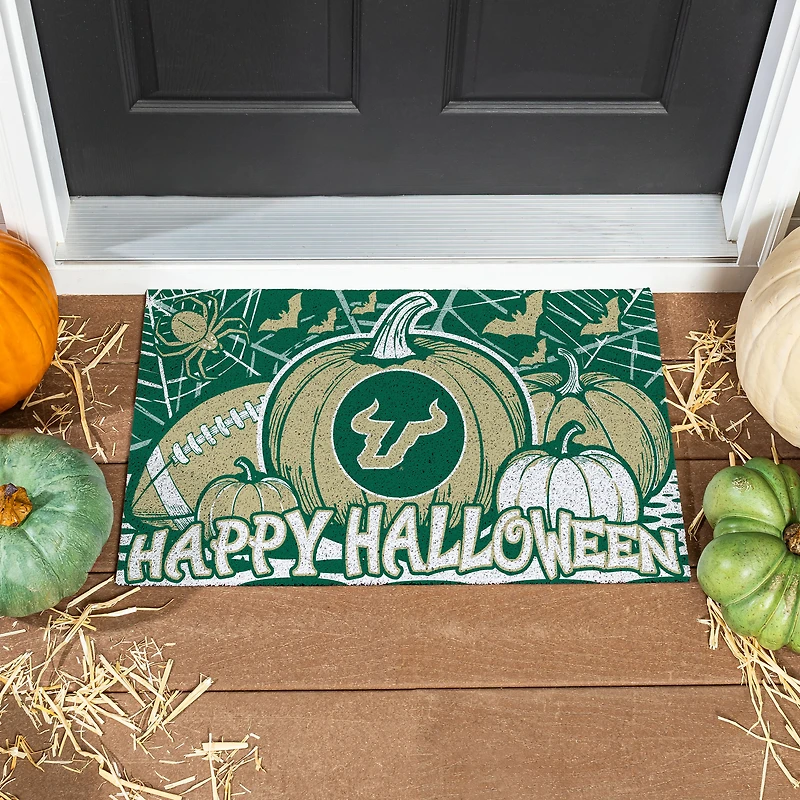 South Florida Bulls 28" x 16" Happy Halloween Turf Door Mat