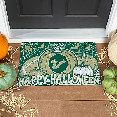 South Florida Bulls 28" x 16" Happy Halloween Turf Door Mat