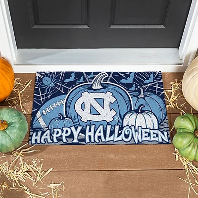 North Carolina Tar Heels 28" x 16" Happy Halloween Turf Door Mat