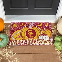 USC Trojans 28" x 16" Happy Halloween Turf Door Mat