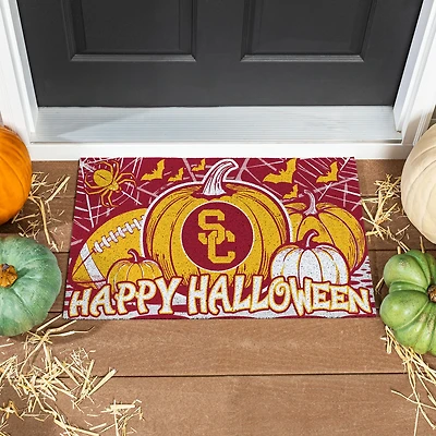 USC Trojans 28" x 16" Happy Halloween Turf Door Mat