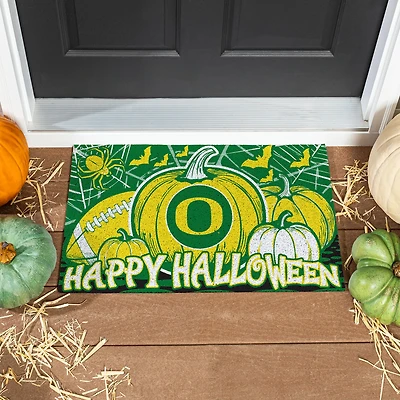 Oregon Ducks 28" x 16" Happy Halloween Turf Door Mat