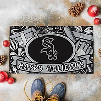 Chicago White Sox 28" x 16" Happy Holidays Christmas Turf Door Mat