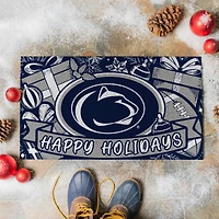 Penn State Nittany Lions 28" x 16" Happy Holidays Christmas Turf Door Mat