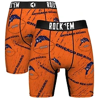 Unisex Rock Em Socks Chicago Bears Throwback Logo Allover Boxer Briefs