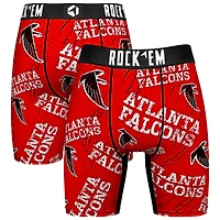 Unisex Rock Em Socks Atlanta Falcons Throwback Logo Allover Boxer Briefs