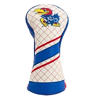 Kansas Jayhawks Striped Quilted Driver Headcover