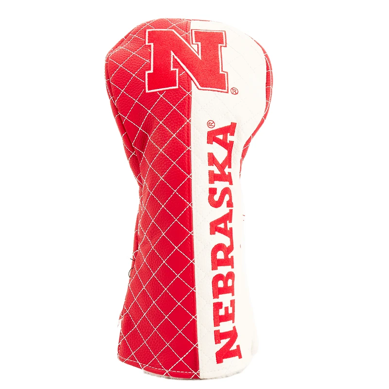 Nebraska Huskers Striped Quilted Driver Headcover
