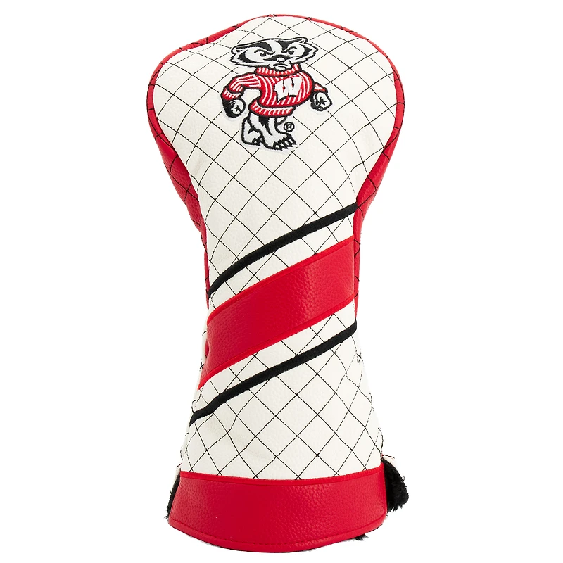 Wisconsin Badgers Striped Quilted Driver Headcover