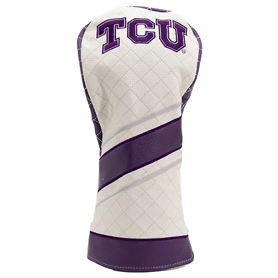TCU Horned Frogs Striped Quilted Driver Headcover