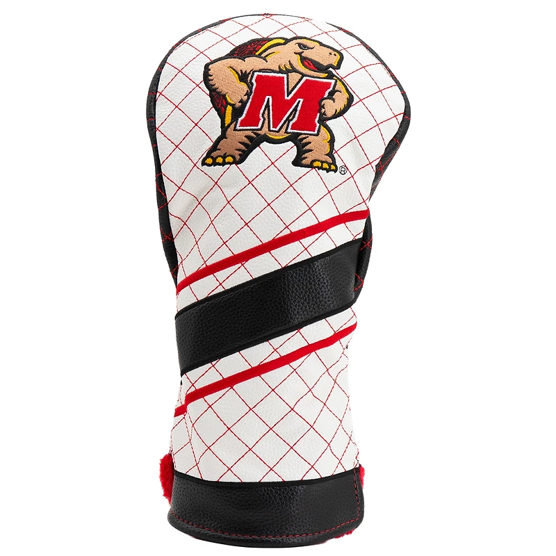 Maryland Terrapins Striped Quilted Driver Headcover