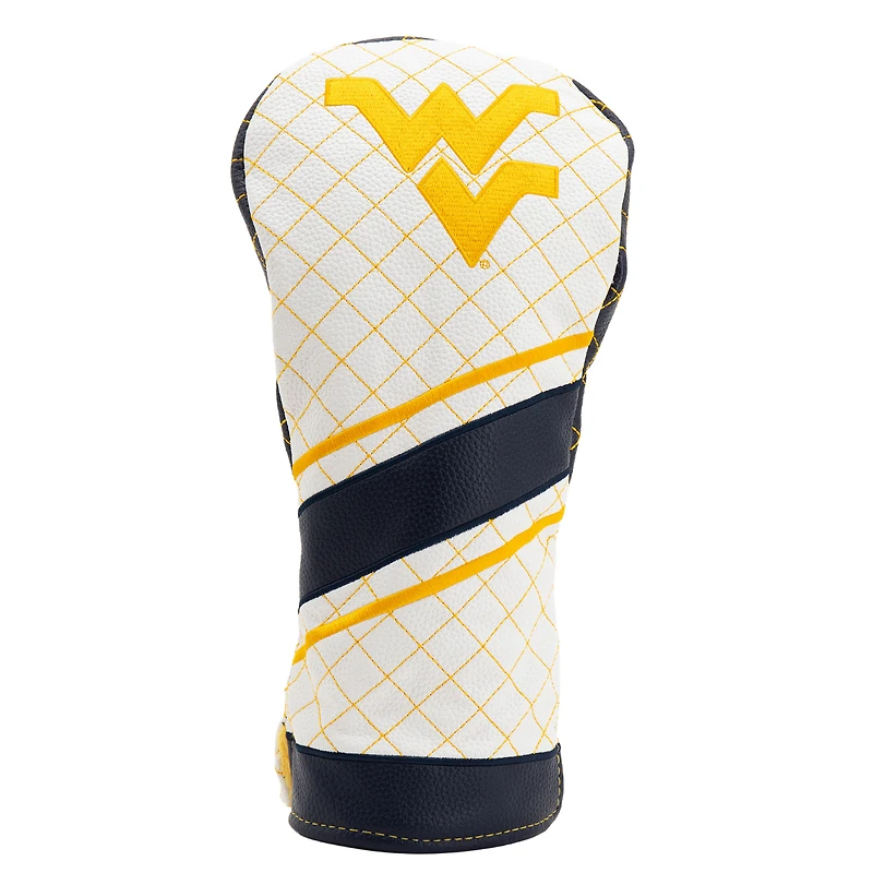 West Virginia Mountaineers Striped Quilted Driver Headcover