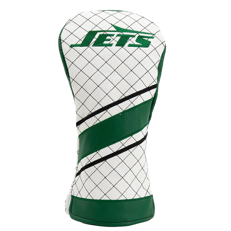 New York Jets Striped Quilted Driver Headcover