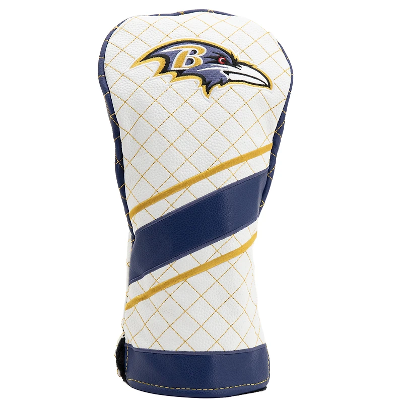 Baltimore Ravens Striped Quilted Driver Headcover