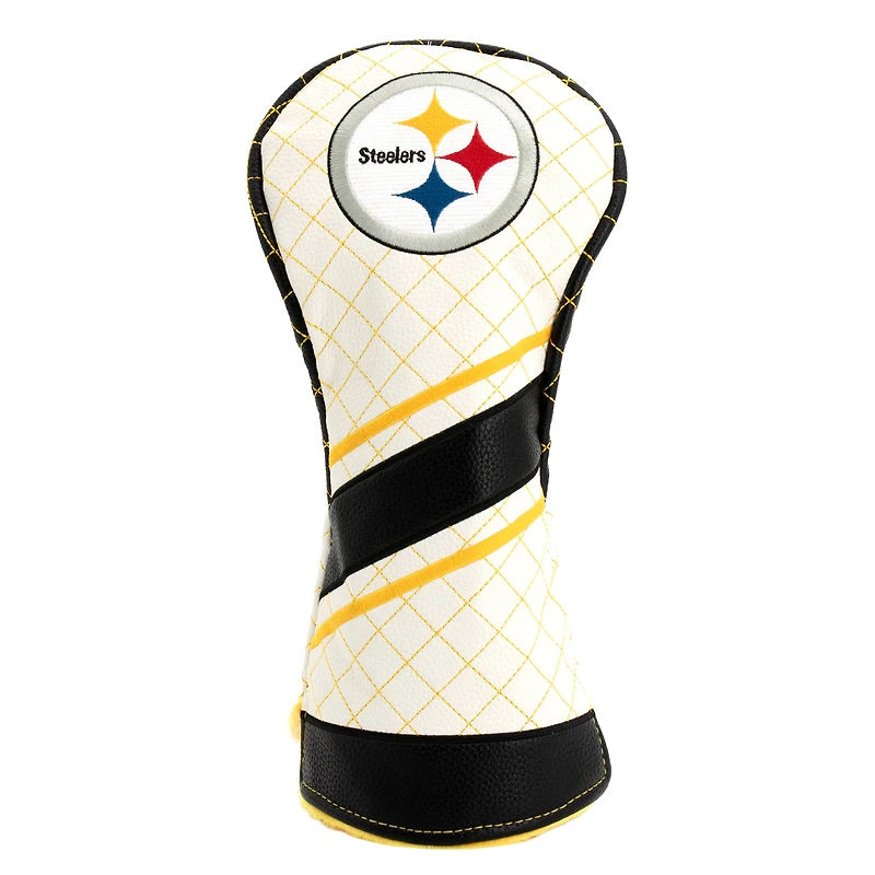 Pittsburgh Steelers Striped Quilted Driver Headcover