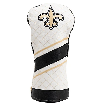 New Orleans Saints Striped Quilted Driver Headcover