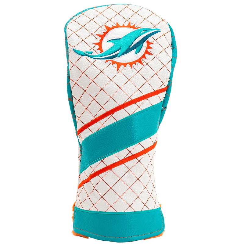 Miami Dolphins Striped Quilted Driver Headcover