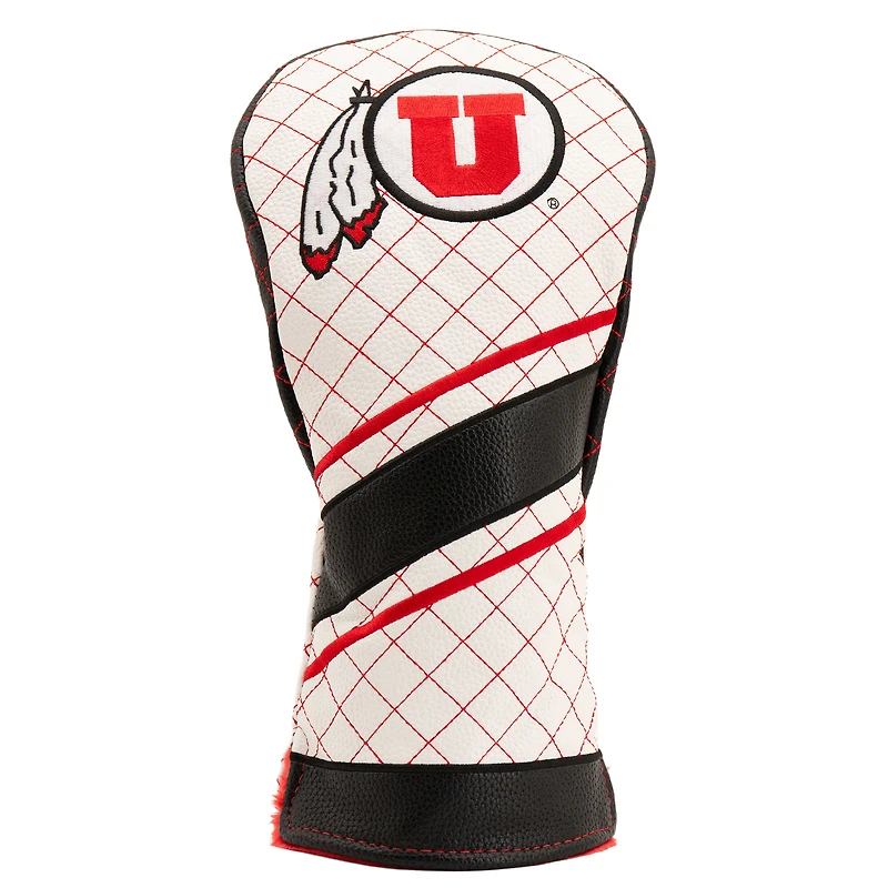 Utah Utes Striped Quilted Driver Headcover