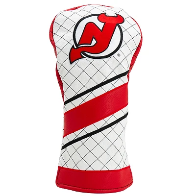 New Jersey Devils Striped Quilted Driver Headcover