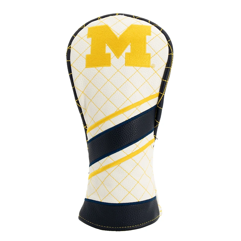 Michigan Wolverines Striped Quilted Fairway Headcover