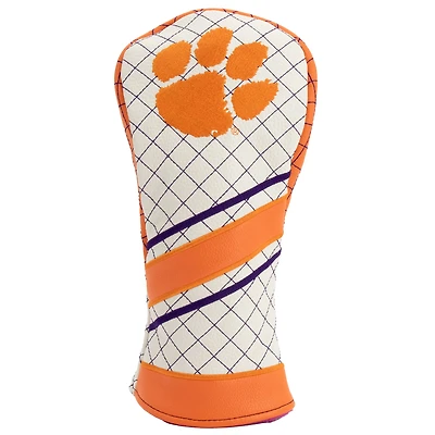Clemson Tigers Striped Quilted Fairway Headcover