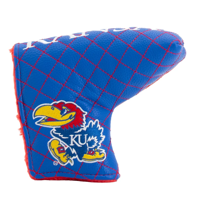 Kansas Jayhawks Quilted Blade Putter Cover
