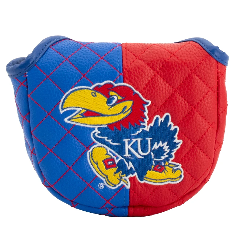 Kansas Jayhawks Quilted Mallet Putter Cover