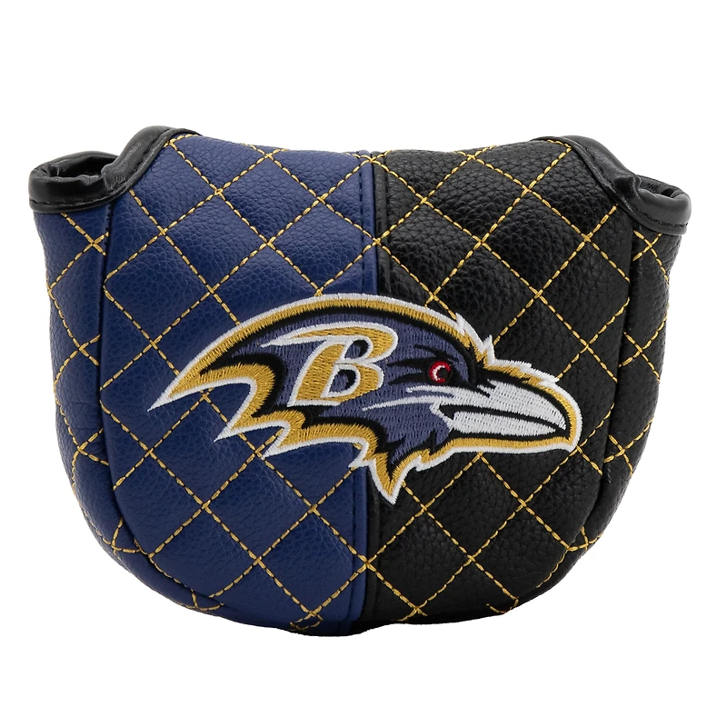 Baltimore Ravens Quilted Mallet Putter Cover