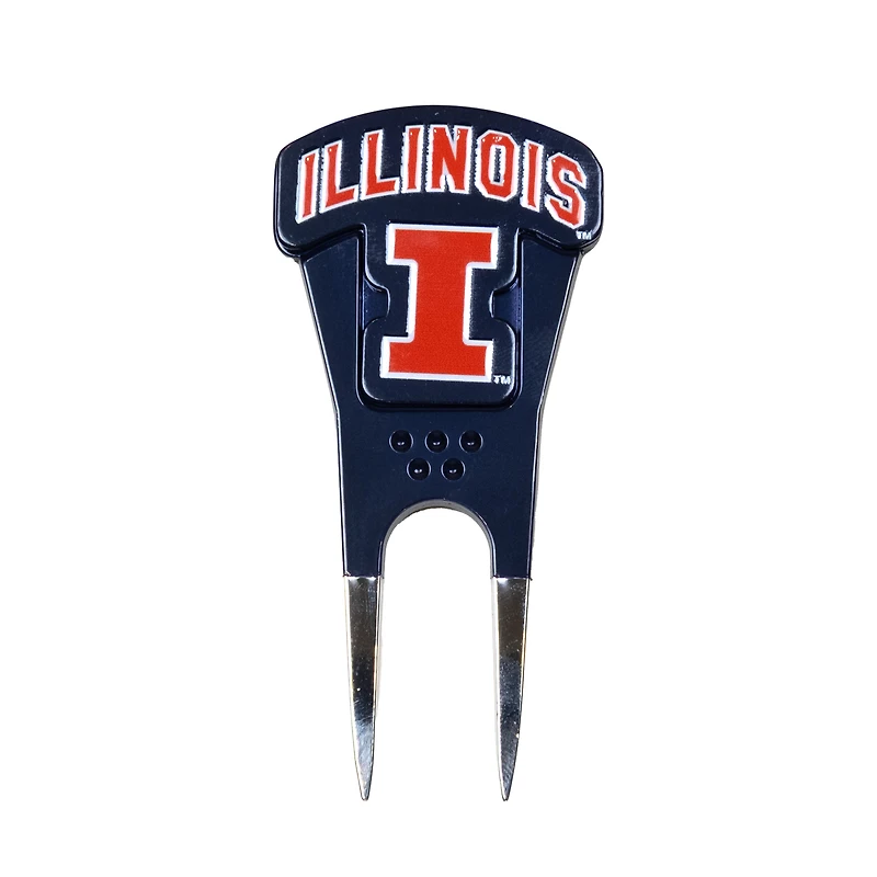 Illinois Fighting Illini Shaped Divot Tool