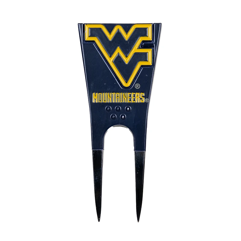 West Virginia Mountaineers Shaped Divot Tool