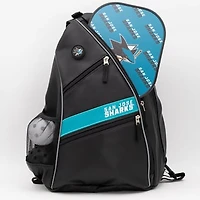 San Jose Sharks Embroidered Team Pickleball Backpack