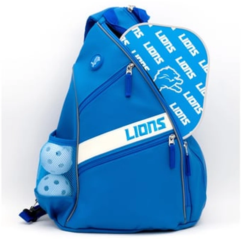 Detroit Lions Embroidered Team Pickleball Backpack