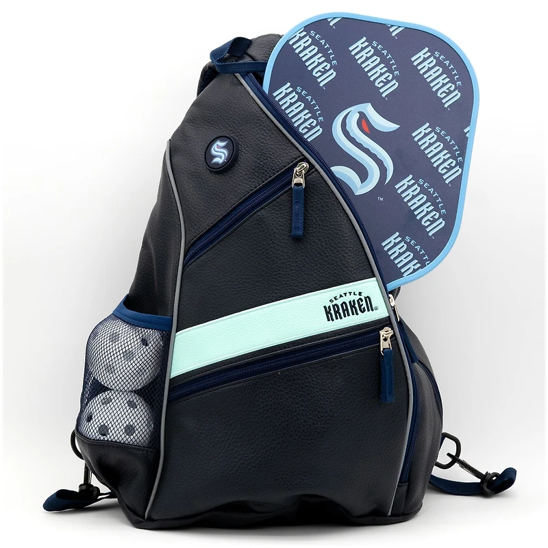 Seattle Kraken Embroidered Team Pickleball Backpack