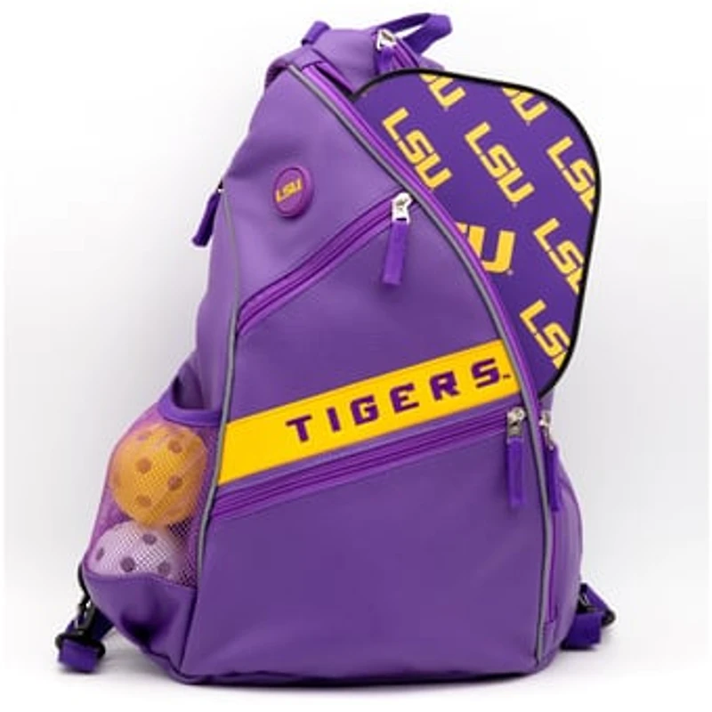 LSU Tigers Embroidered Team Pickleball Backpack