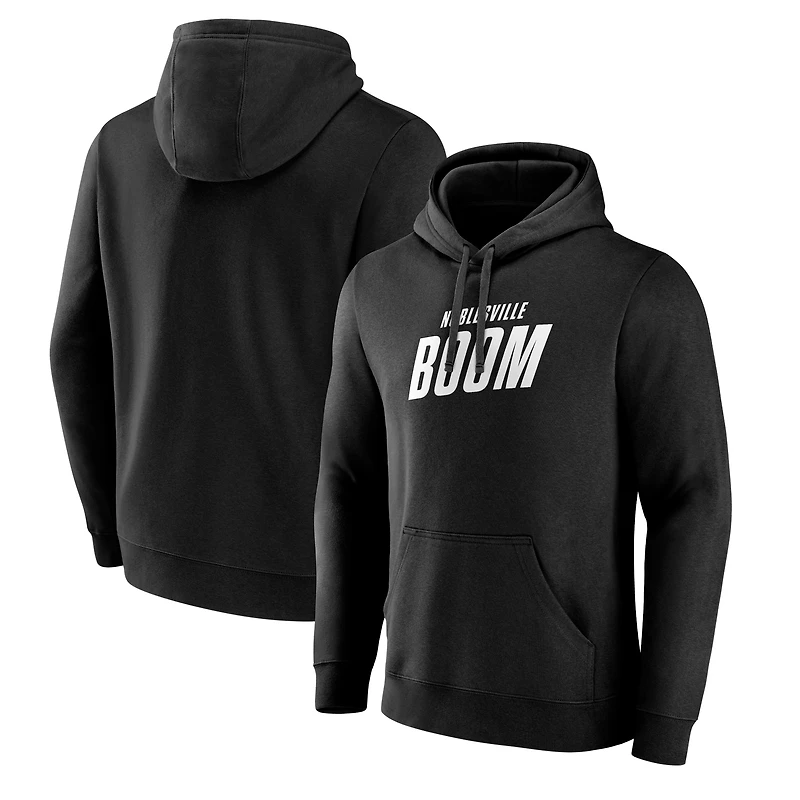 Men's Black Noblesville Boom Club Hoodie