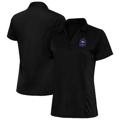 Women's Antigua  Black France National Team Statement Polo