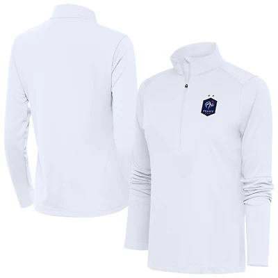 Women's Antigua France National Team Statement Half-Zip Pullover