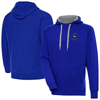 Men's Antigua  Royal France National Team Takeover Pullover Hoodie