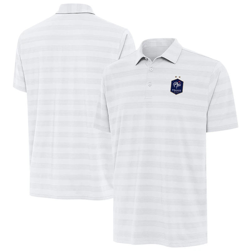 Men's Antigua White France National Team Channel Polo