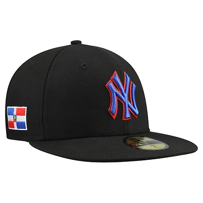 Men's New Era Black New York Yankees Dominican Republic 59FIFTY Fitted Hat