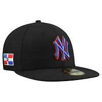 Men's New Era Black New York Yankees Dominican Republic 59FIFTY Fitted Hat