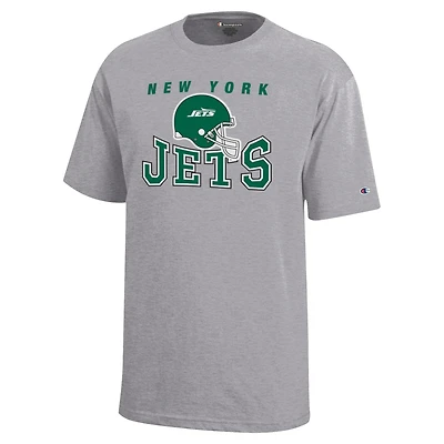 Youth Champion Gray New York Jets Graphic T-Shirt