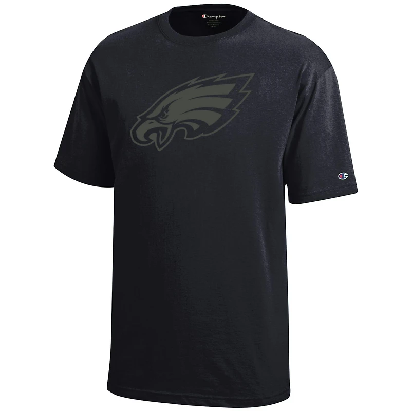 Youth Champion  Black Philadelphia Eagles Tonal T-Shirt