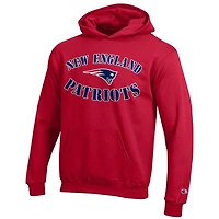 Youth Champion  Red New England Patriots Powerblend Fleece Hoodie