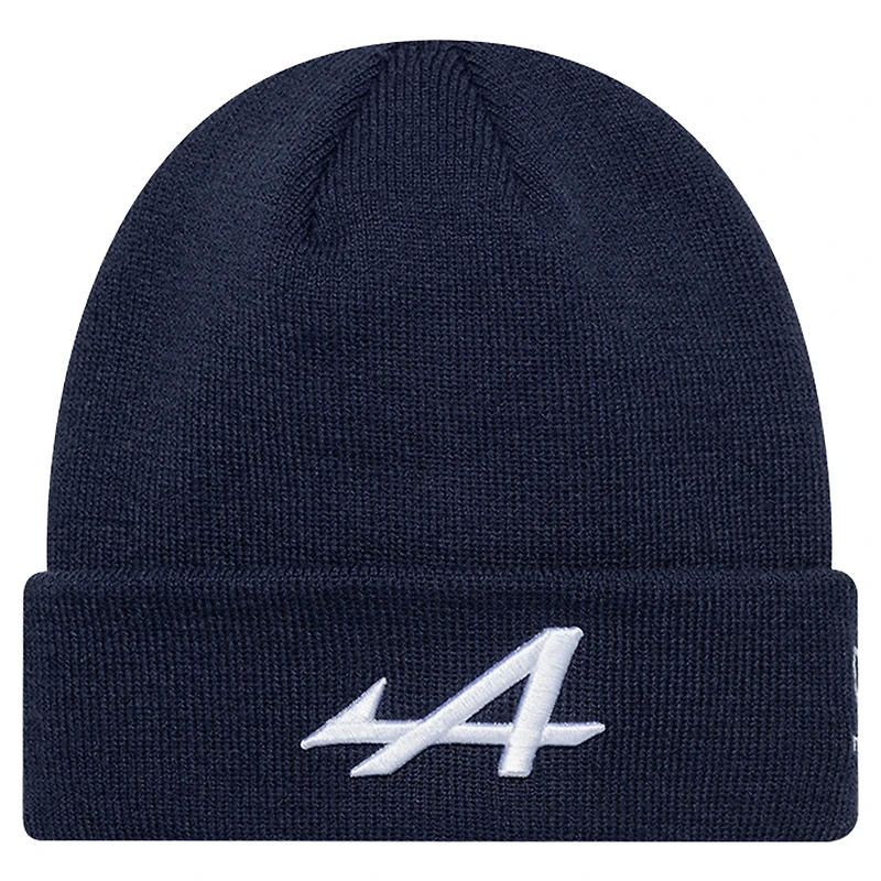 Unisex New Era Navy Alpine Essential Cuffed Knit Hat