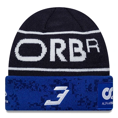 Youth New Era  Royal Red Bull Racing Cuffed Knit Hat